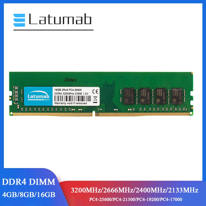 Ddr4 3200Mhz - Latumab RAM DDR4 ذاكرة سطح المكتب