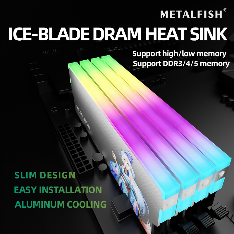 METALFISH DRAM المبرد 5V-3PIN  - مراجعة Ddr4 8Gb وسعره